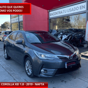 TOYOTA COROLLA XEI 1.8 - AÑO:2019.